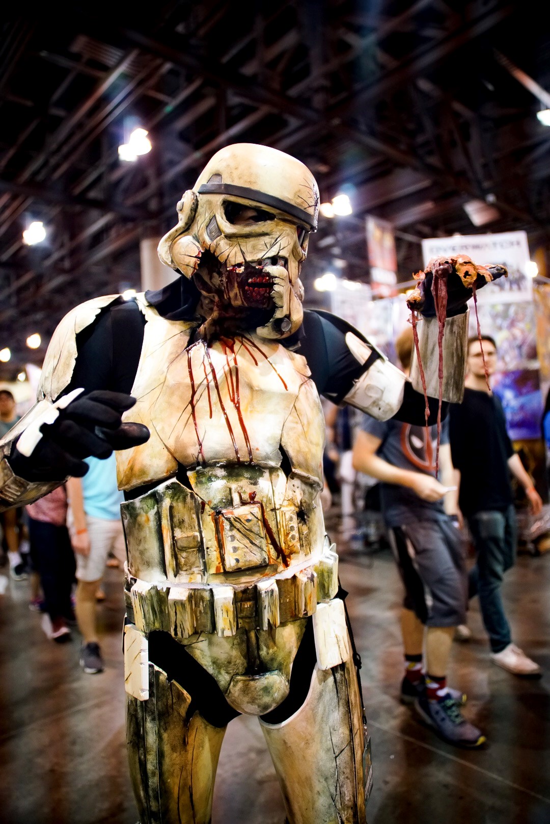 Zombie costumed character